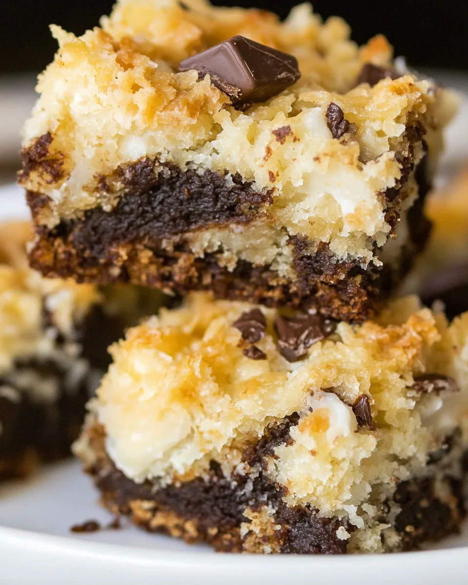 Tasty Coconut Brookies shot