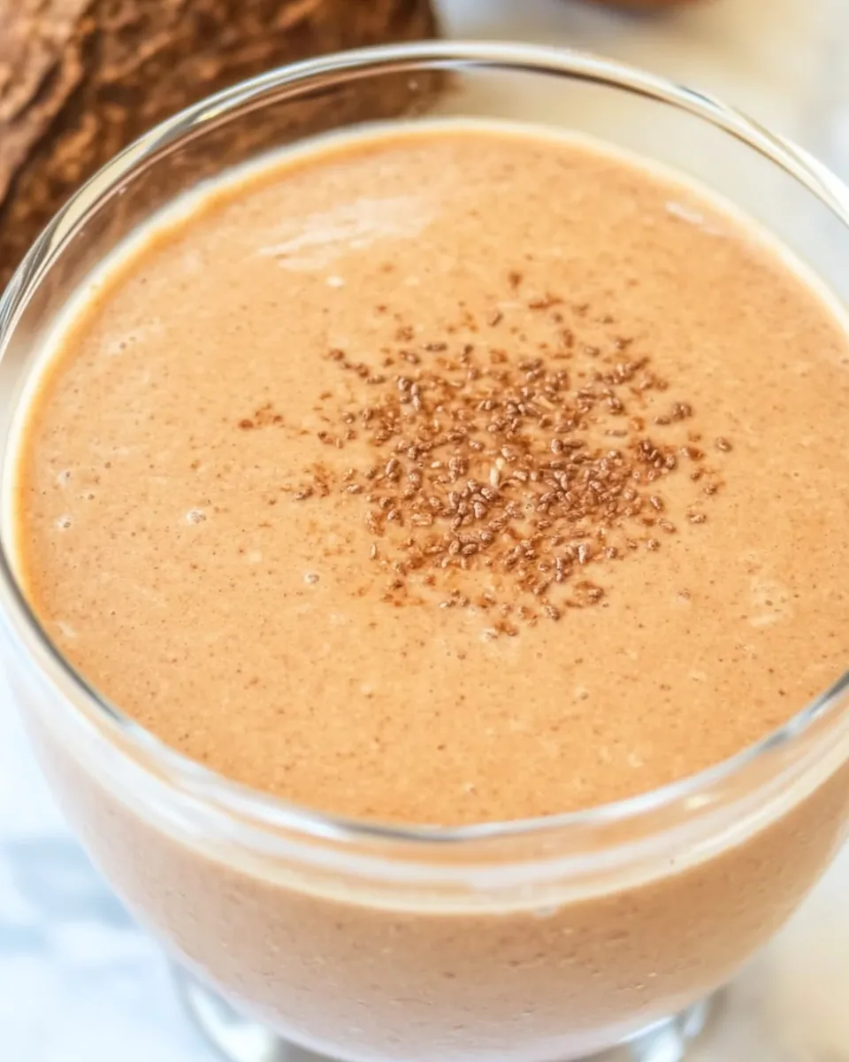 Simple Coconut Coffee Smoothie shot