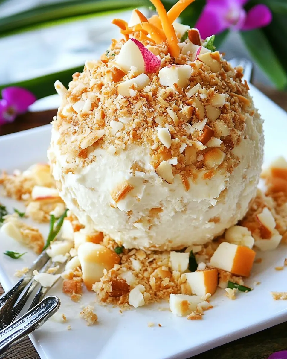Homemade Coconut Cream Cheese Ball photo