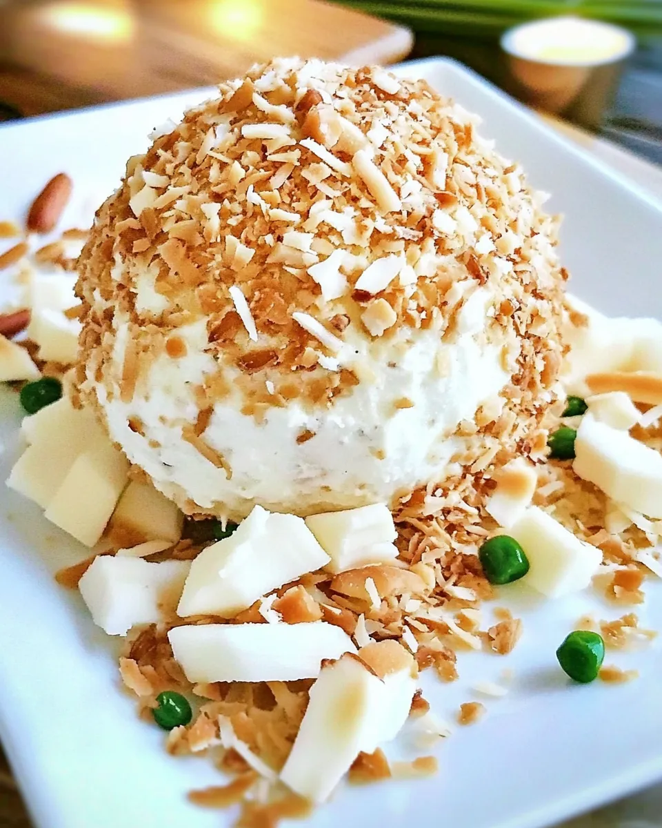Easy Coconut Cream Cheese Ball recipe photo