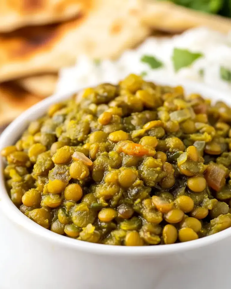 Easy Coconut Curried Green Lentils Recipe photo