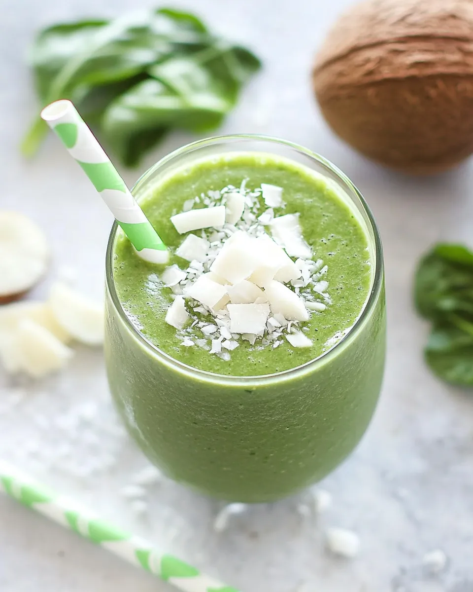Classic Coconut Green Smoothie image