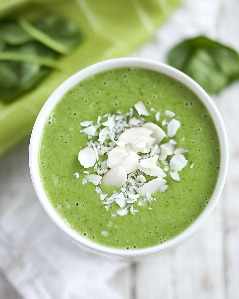 Easy Coconut Green Smoothie recipe photo