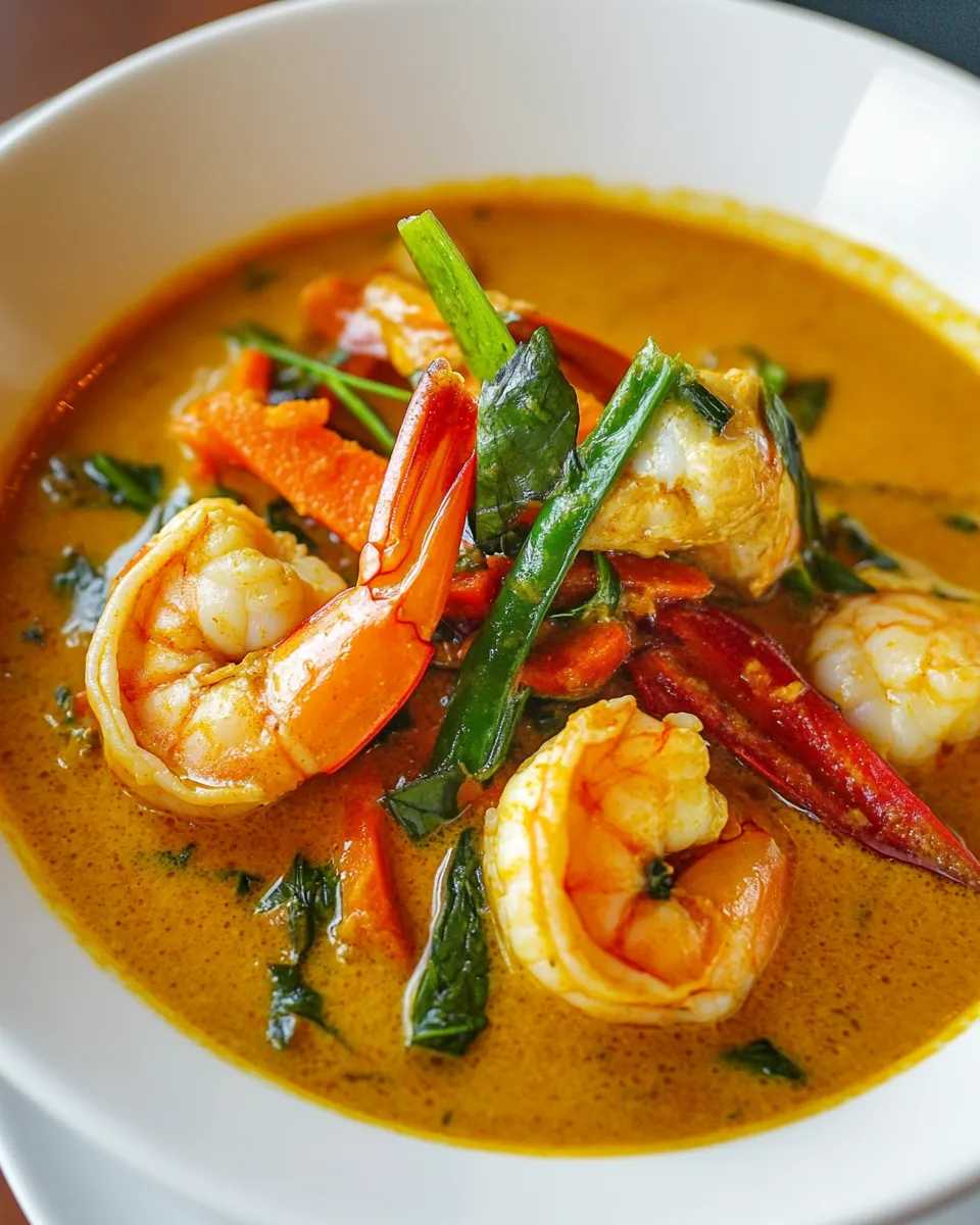 Best Coconut Sauce with Carrot Ginger Soup and Prawns shot