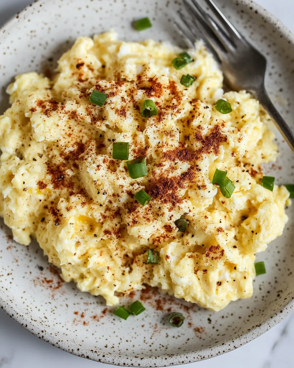 Healthy Cod Scrambled Eggs dish photo