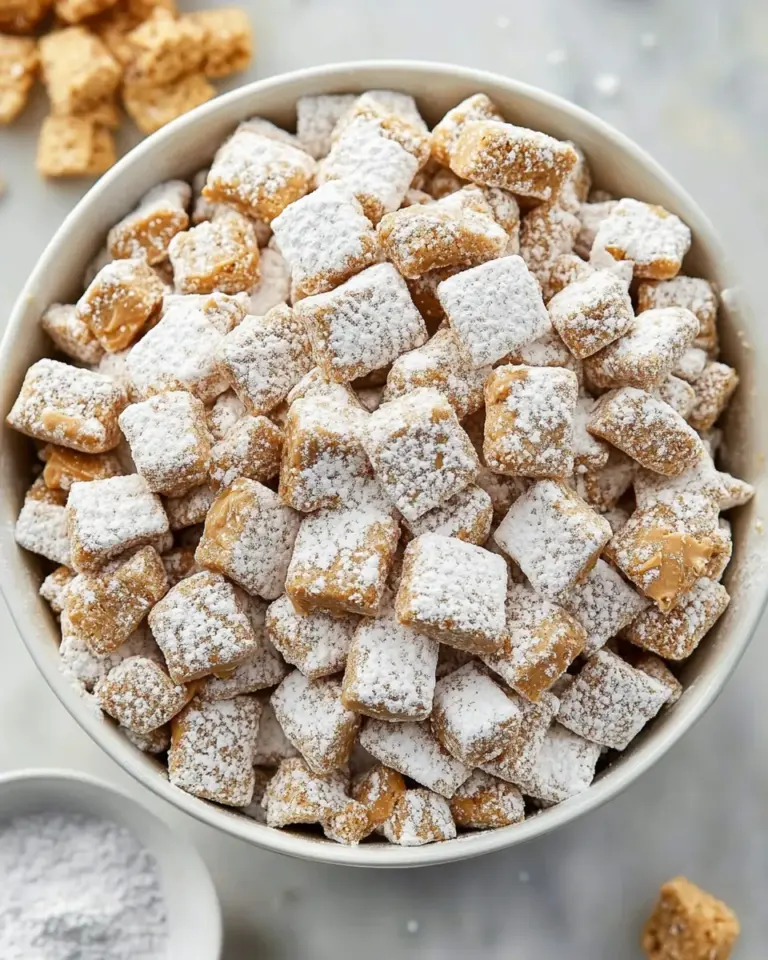 Homemade Cookie Butter Muddy Buddies photo