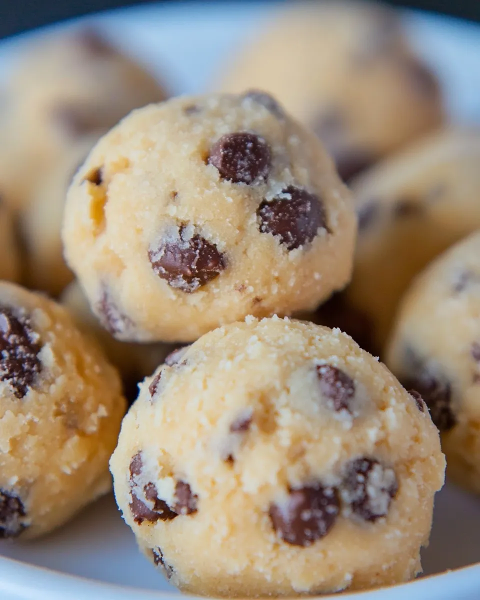 Delicious Cookie Dough Fat Bombs shot