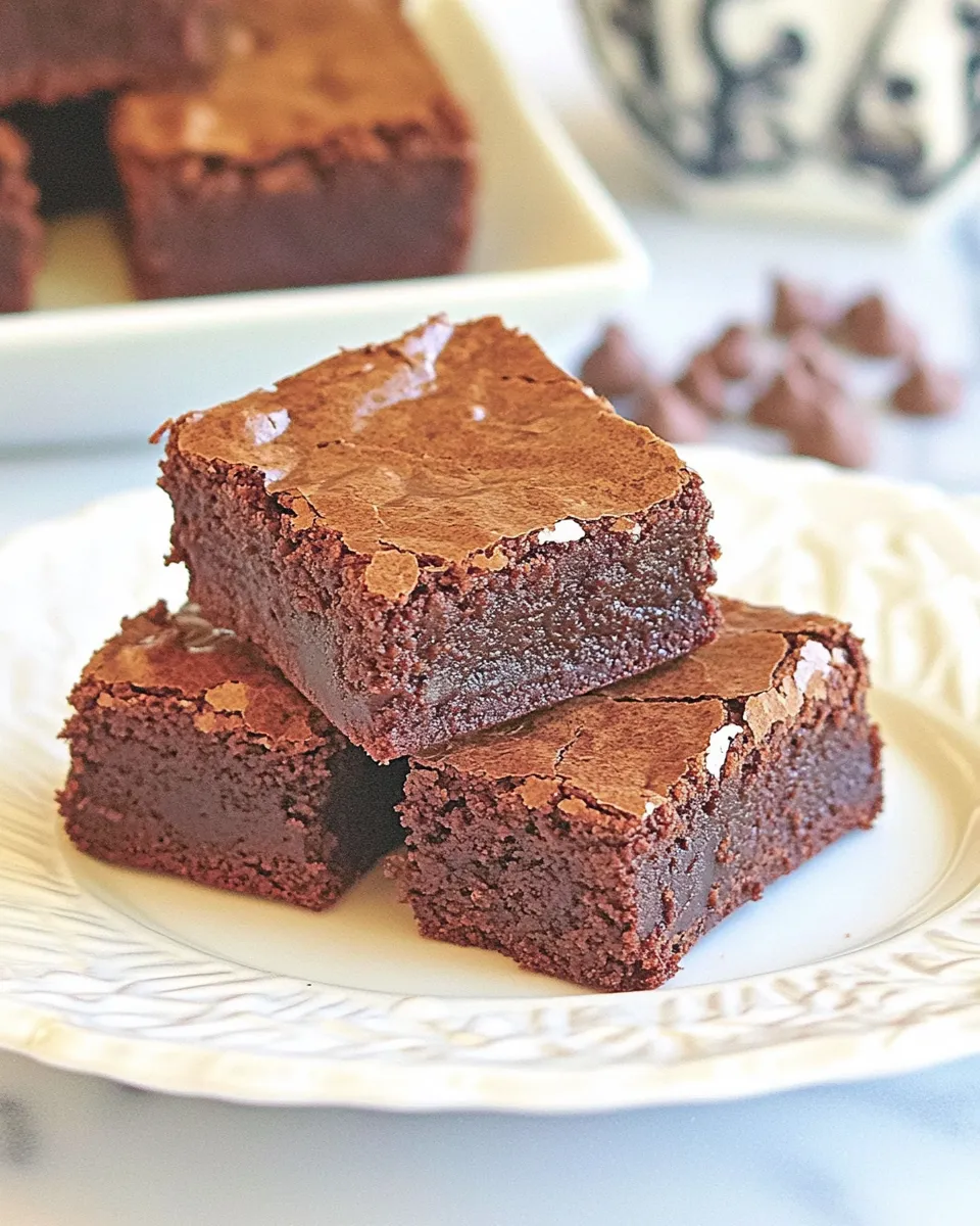 Classic Cook's Illustrated Chewy Brownies shot