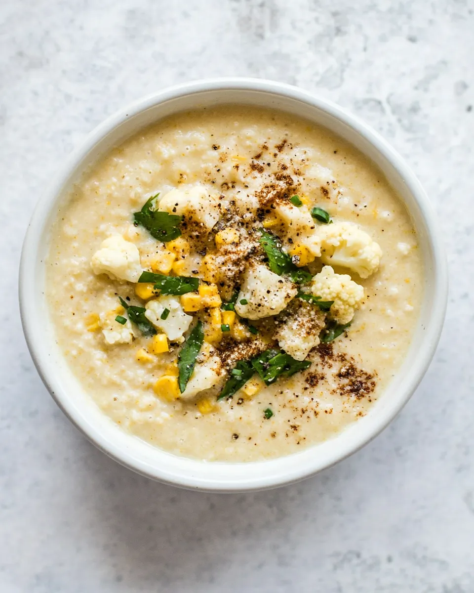 Classic Corn and Cauliflower Soup image
