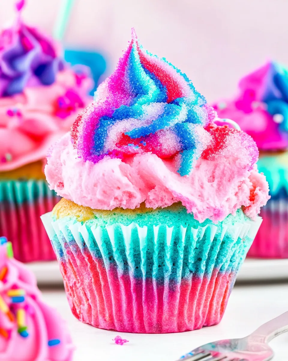Classic Cotton Candy Cupcakes image