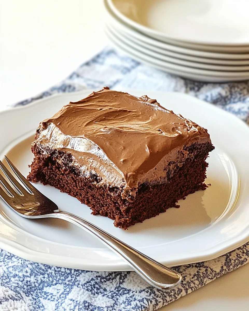 Homemade Cracker Barrel Double Chocolate Fudge Coca-Cola Cake photo