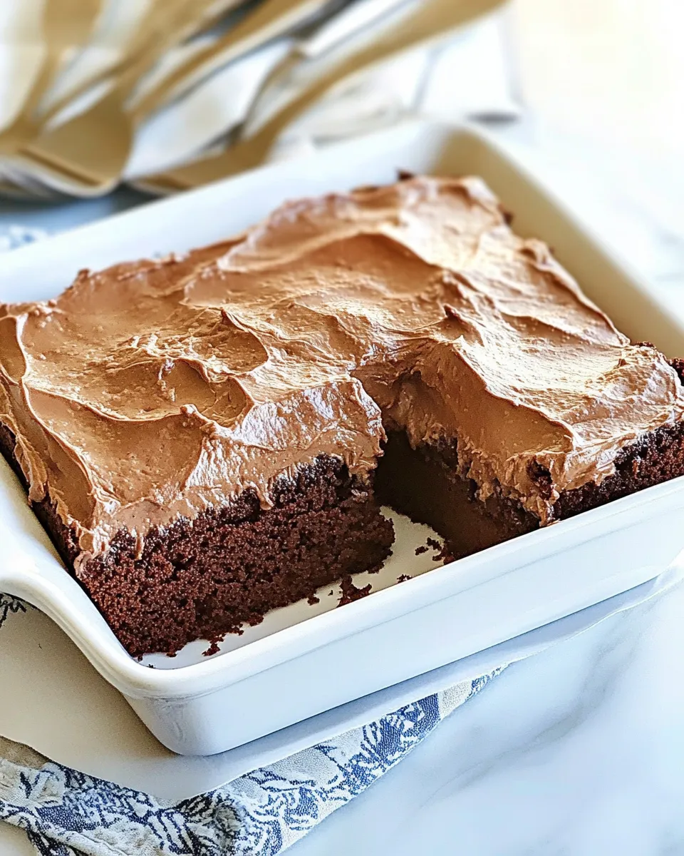 Delicious Cracker Barrel Double Chocolate Fudge Coca-Cola Cake shot