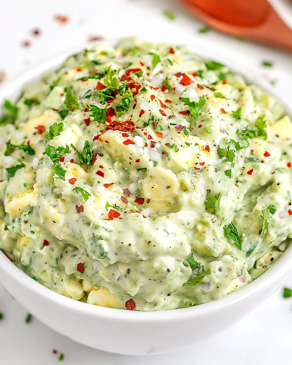 Easy Creamy Avocado Egg Salad recipe photo