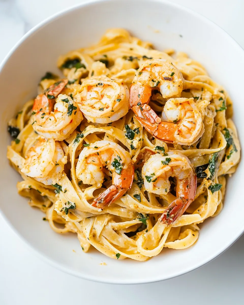 Classic Creamy Cajun Shrimp Pasta dish photo