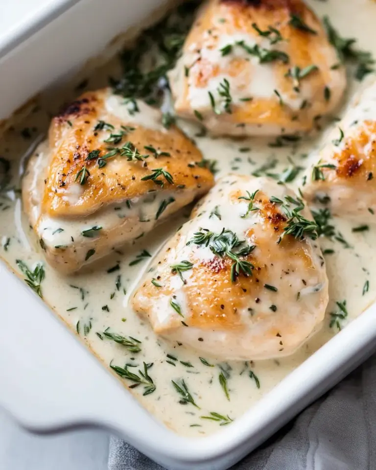 Homemade Creamy Garlic Herb Chicken photo