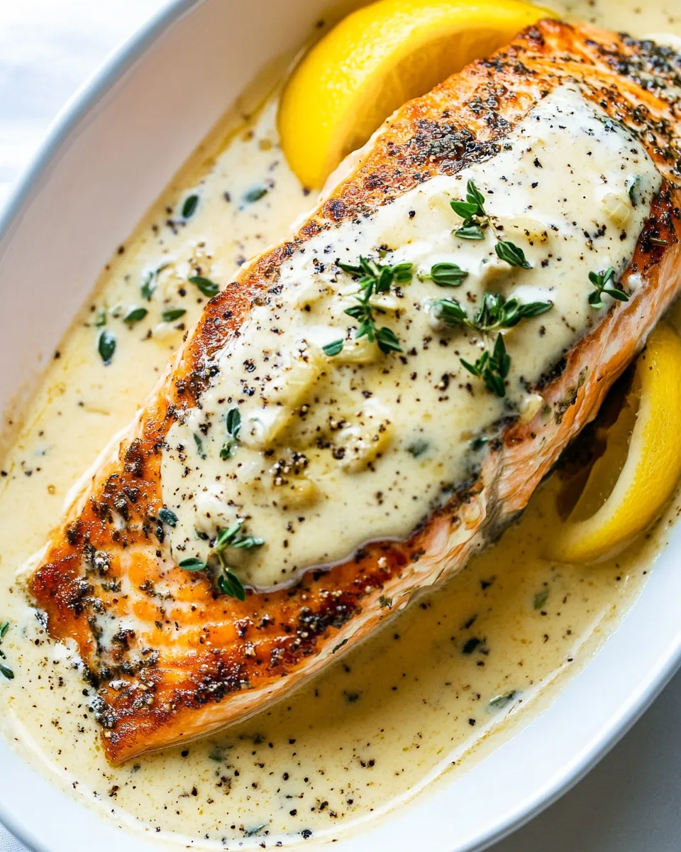 Homemade Creamy Garlic Parmesan Salmon photo