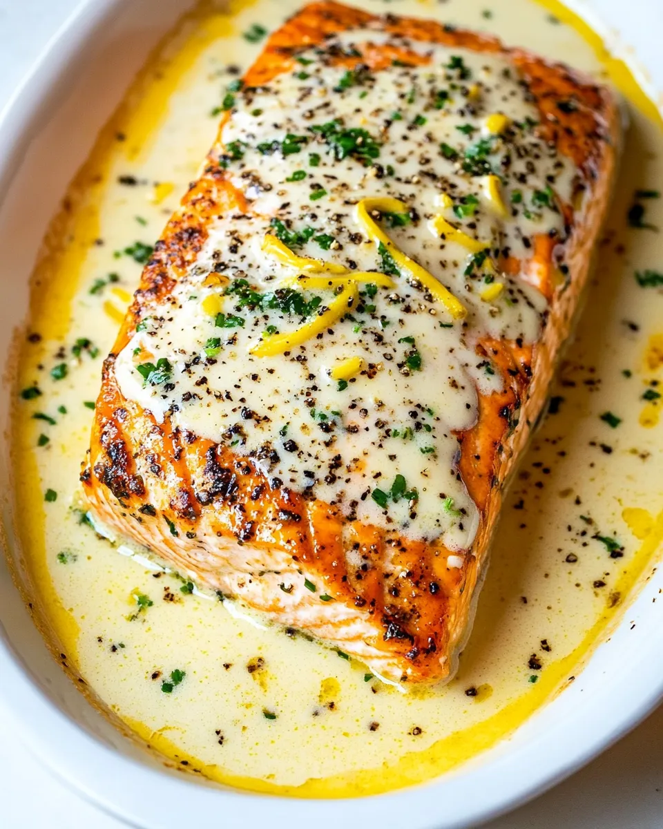 Classic Creamy Garlic Parmesan Salmon image