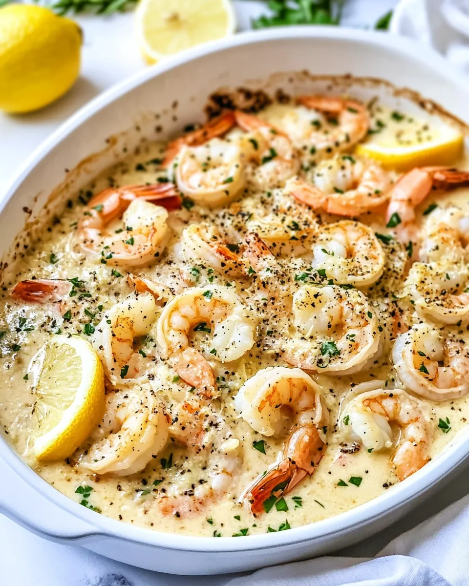 Homemade Creamy Lemon Parmesan Shrimp photo