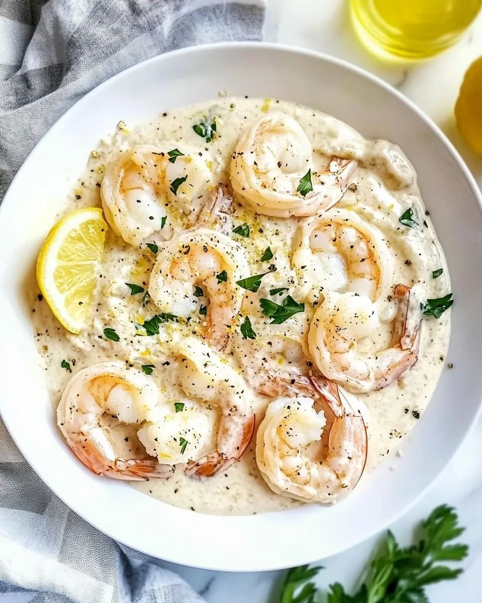 Easy Creamy Lemon Parmesan Shrimp recipe photo