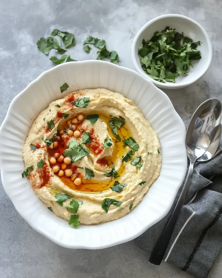 Homemade Creamy Oil-free Hummus photo