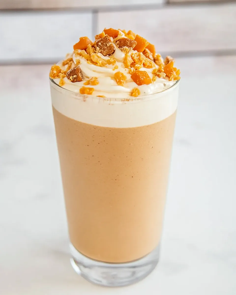 Delicious Creamy Peanut Butter Milkshake shot