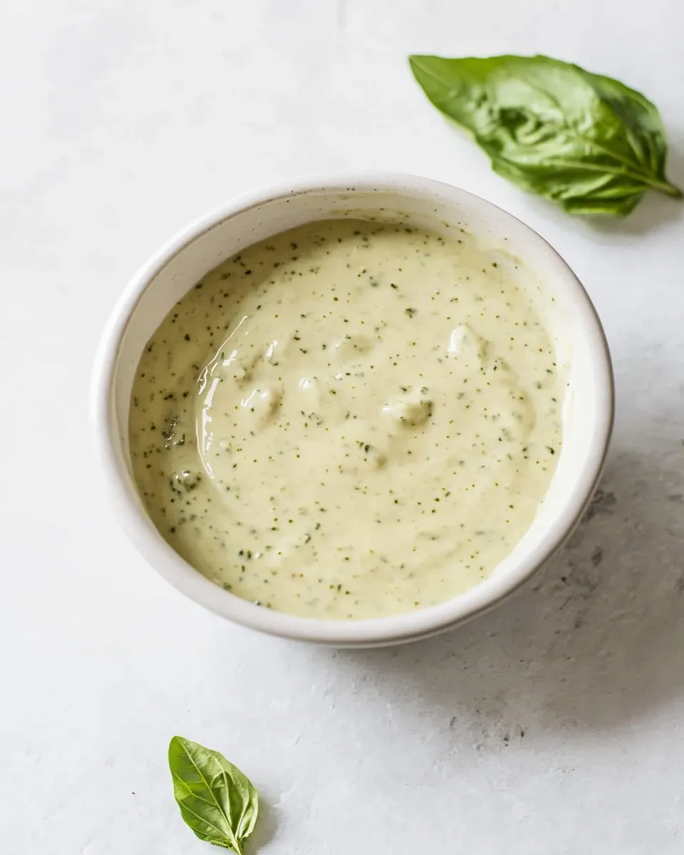 Homemade Creamy Pesto Dressing photo