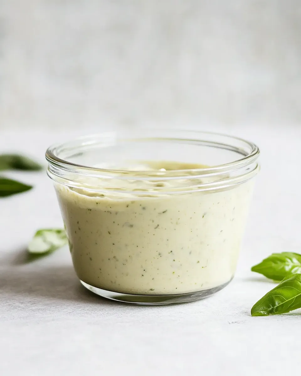 Easy Creamy Pesto Dressing recipe photo