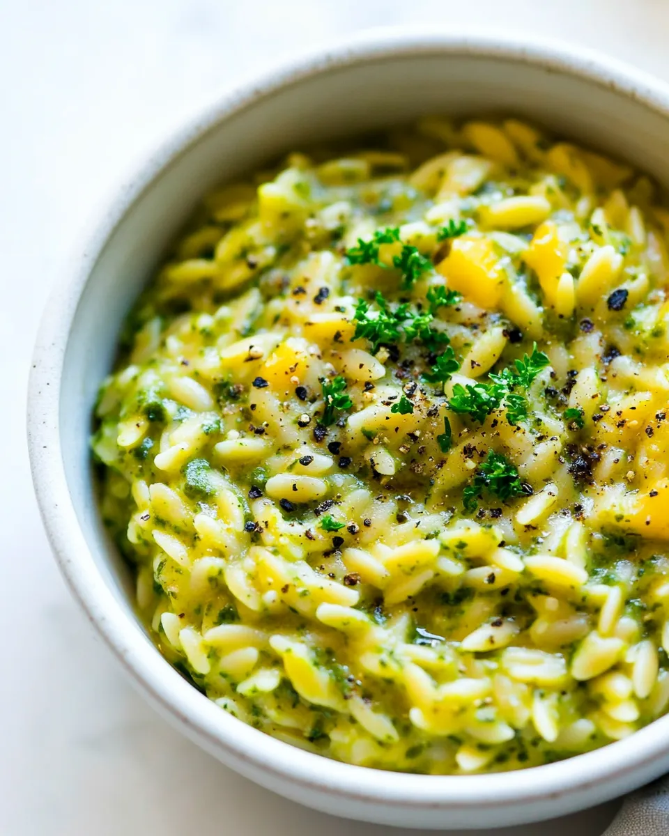 Homemade Creamy Pesto Orzo (30 Minutes; ONE Pot!) photo