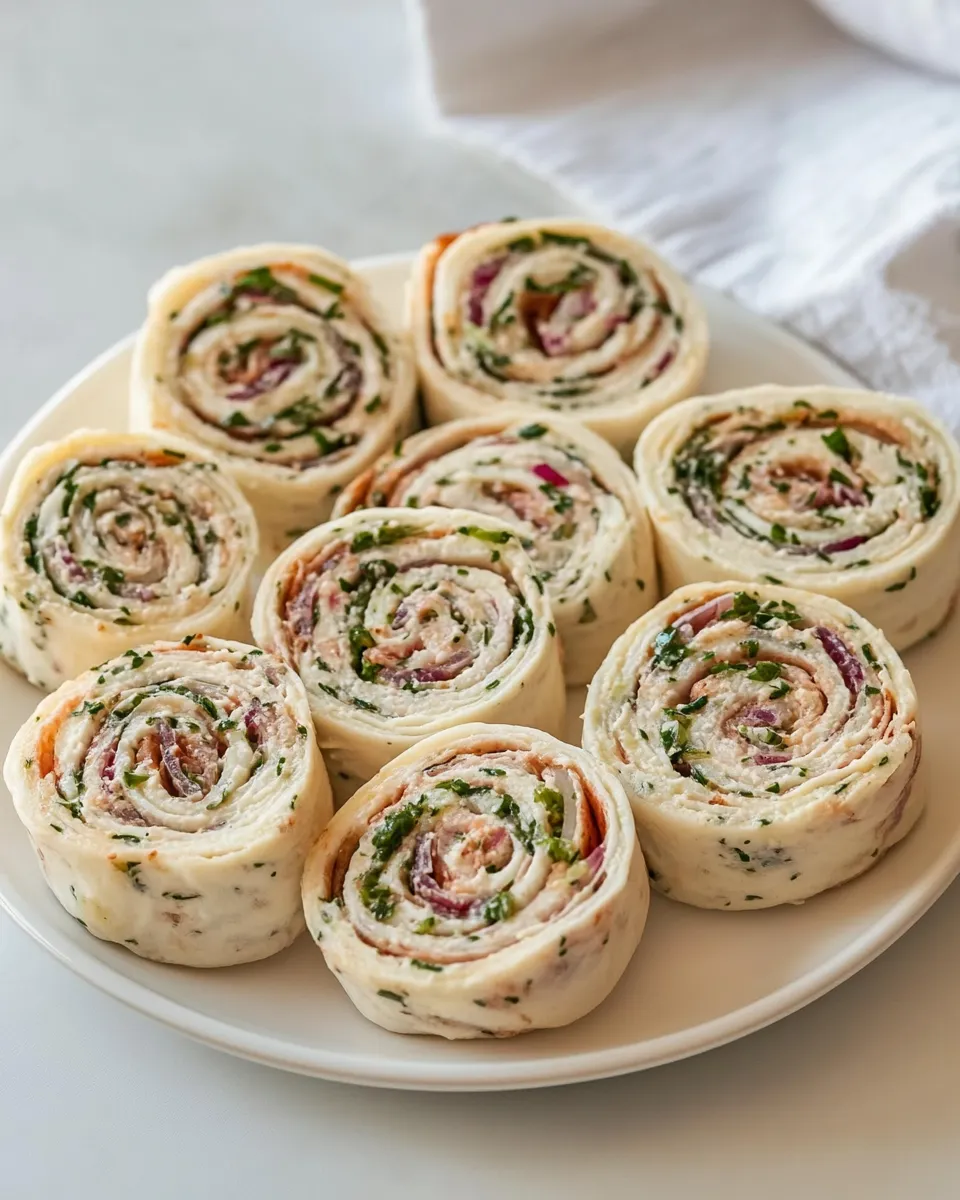 Delicious Creamy Salsa Pinwheels shot