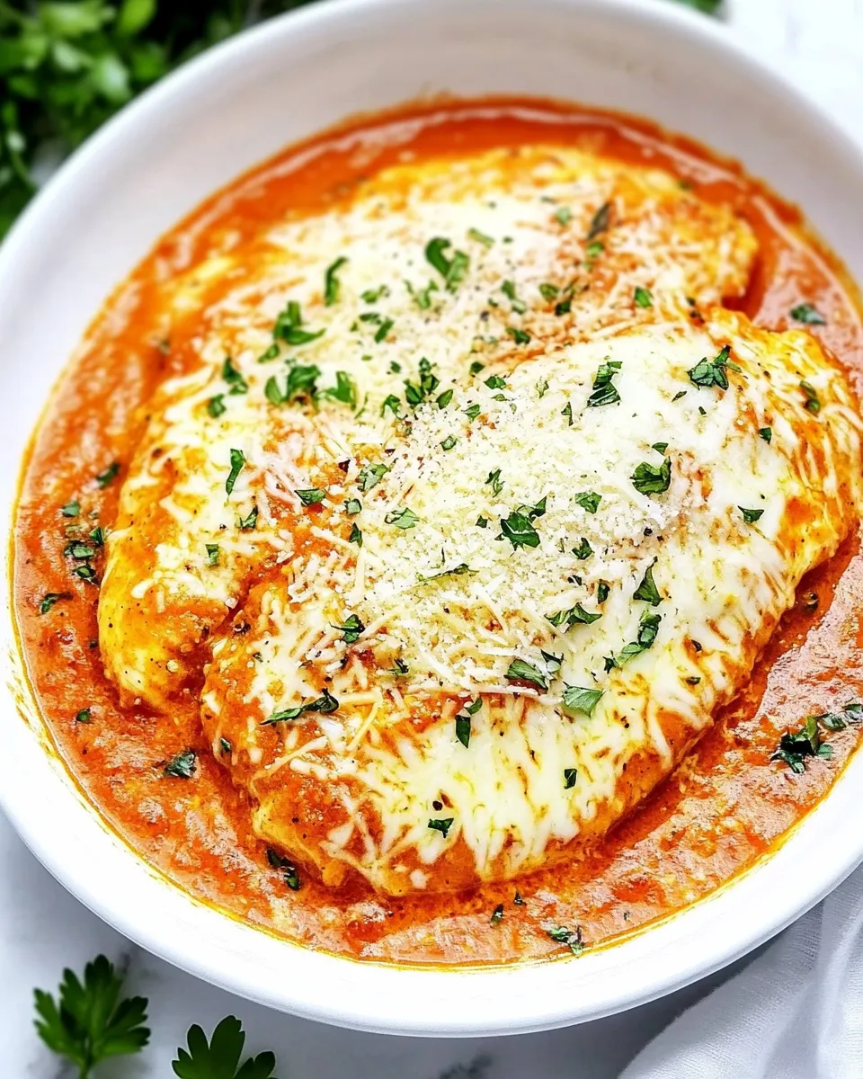 Easy Creamy Tomato Italian Parmesan Chicken photo