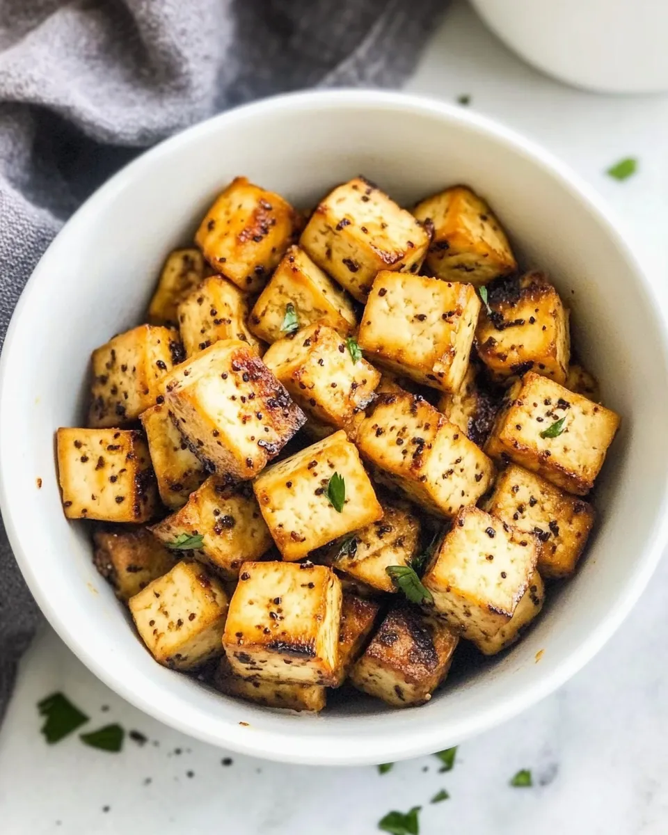 Delicious Crispy Air-Fried Tofu image