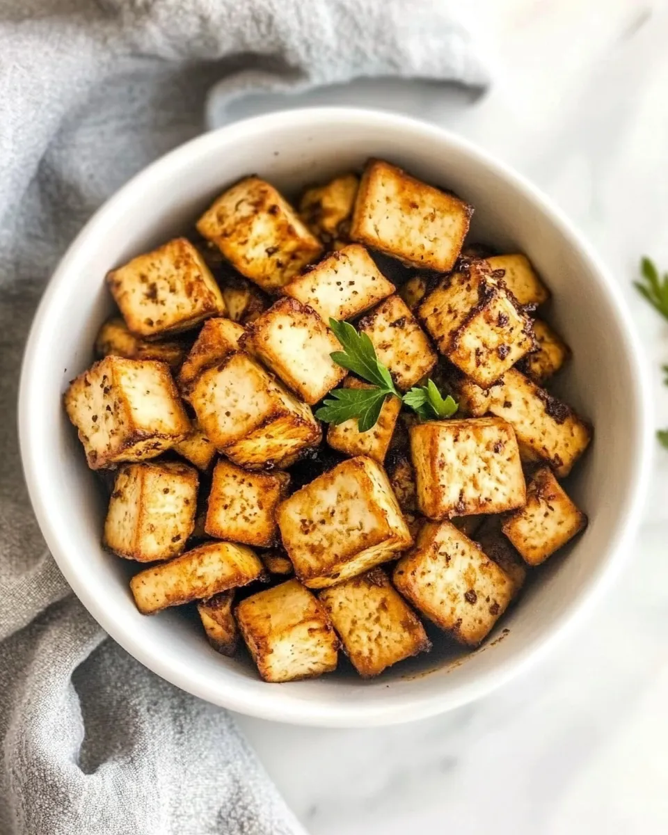 Quick Crispy Air-Fried Tofu shot