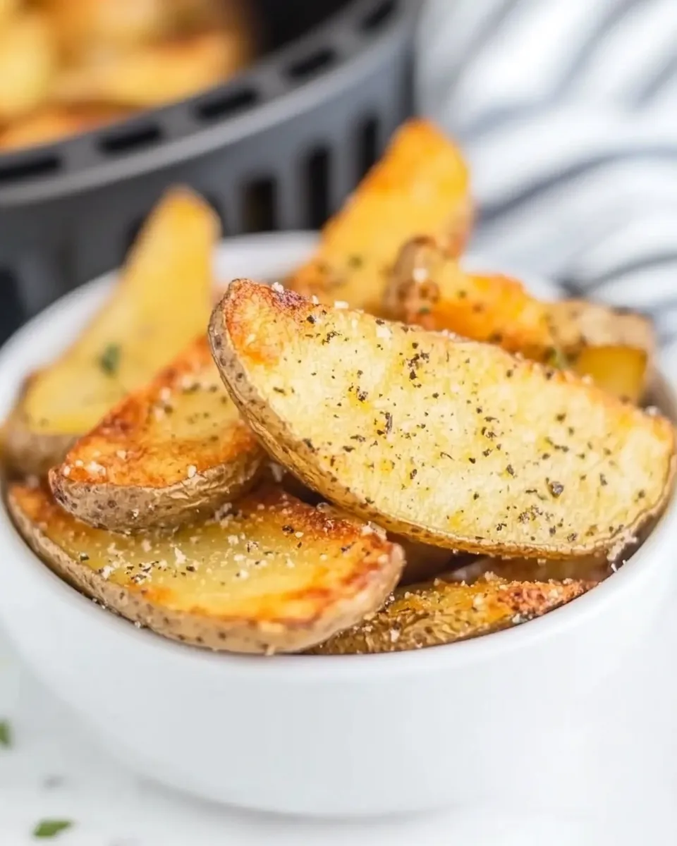 Easy Crispy Air Fryer Potato Wedges image