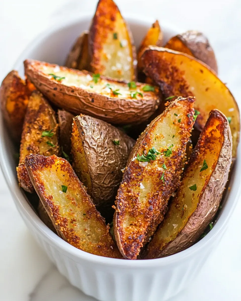 Easy Crispy Baked Potato Wedges dish photo