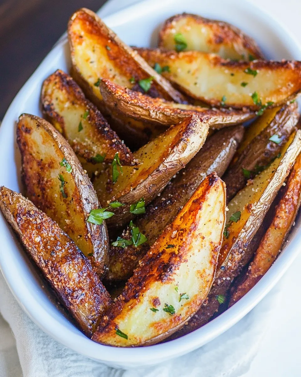 Best Crispy Baked Potato Wedges food shot