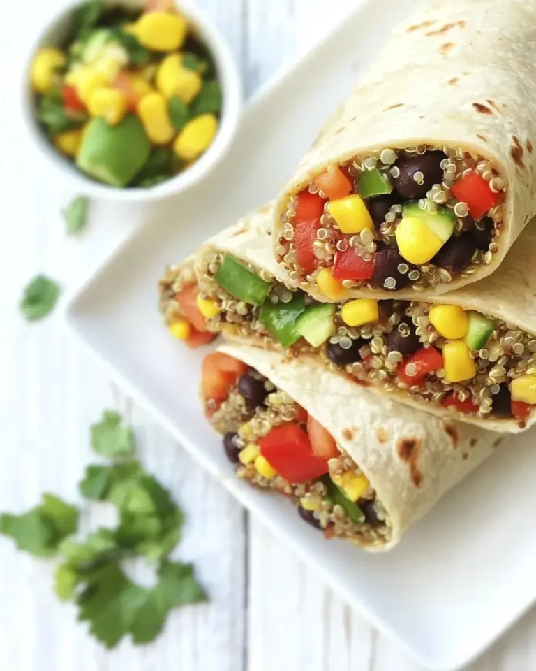 Homemade Crispy Black Bean Quinoa Burritos photo