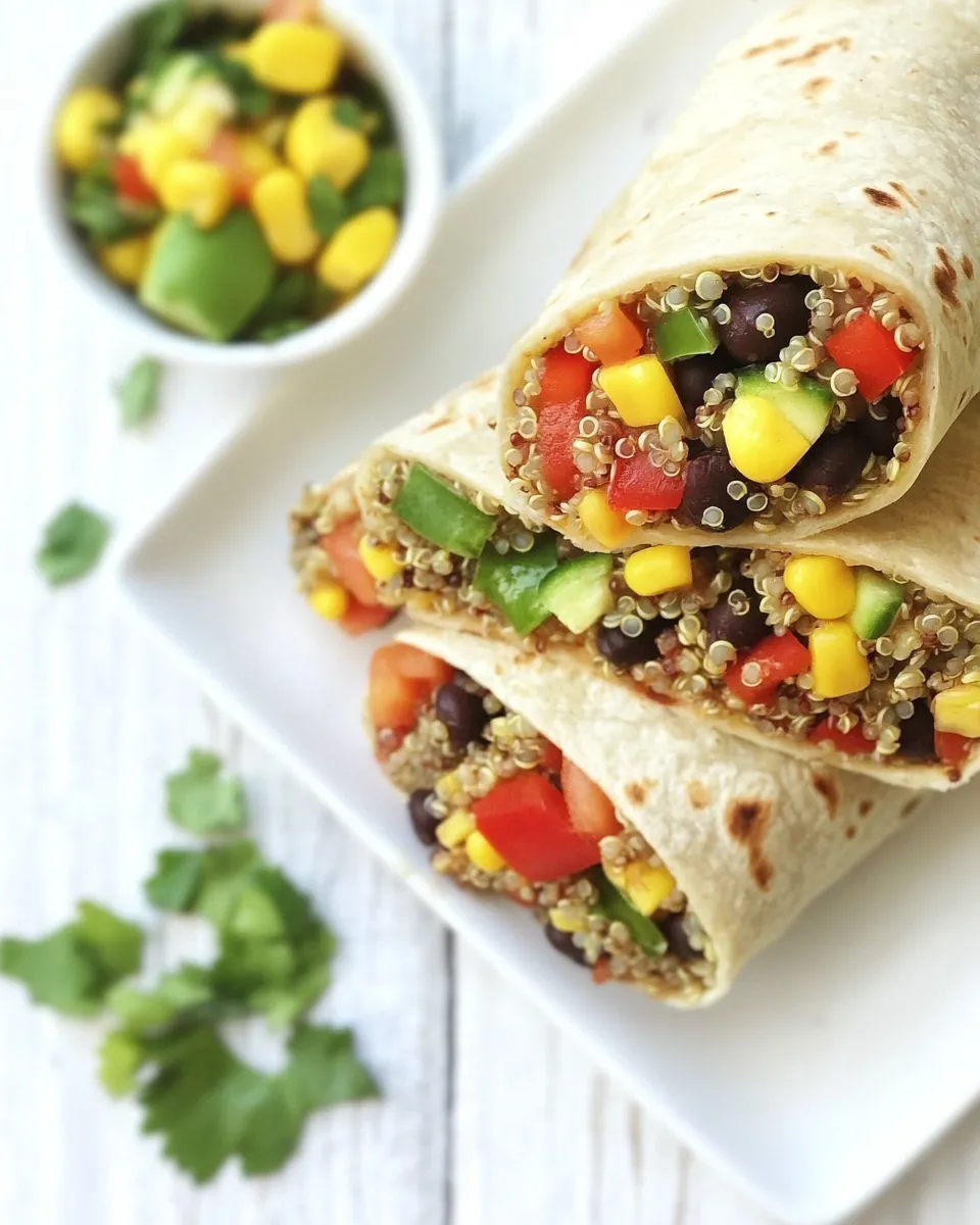 Homemade Crispy Black Bean Quinoa Burritos photo