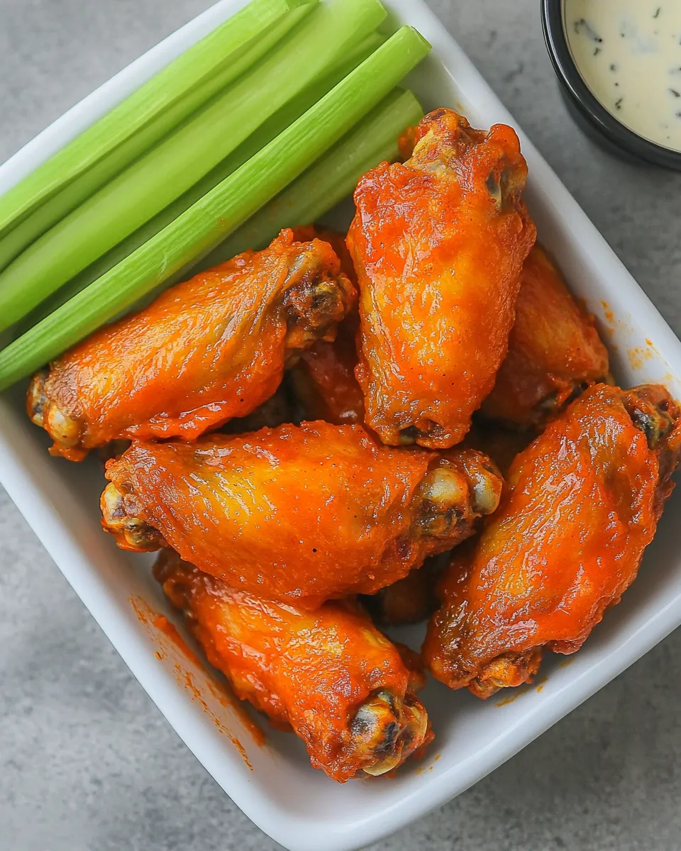 Delicious Crispy Buffalo Wings Recipe recipe photo