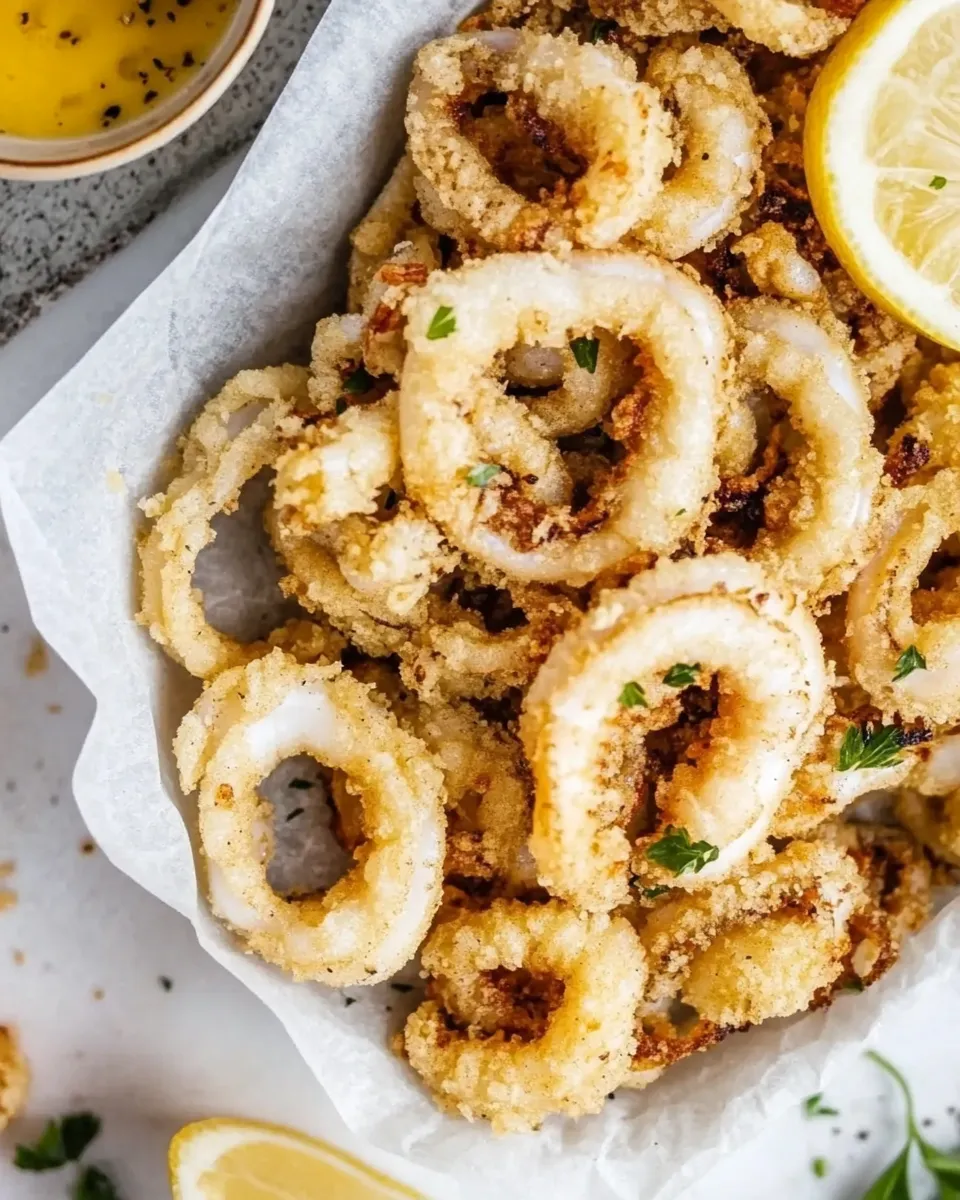 Easy Crispy Calamari Recipe shot