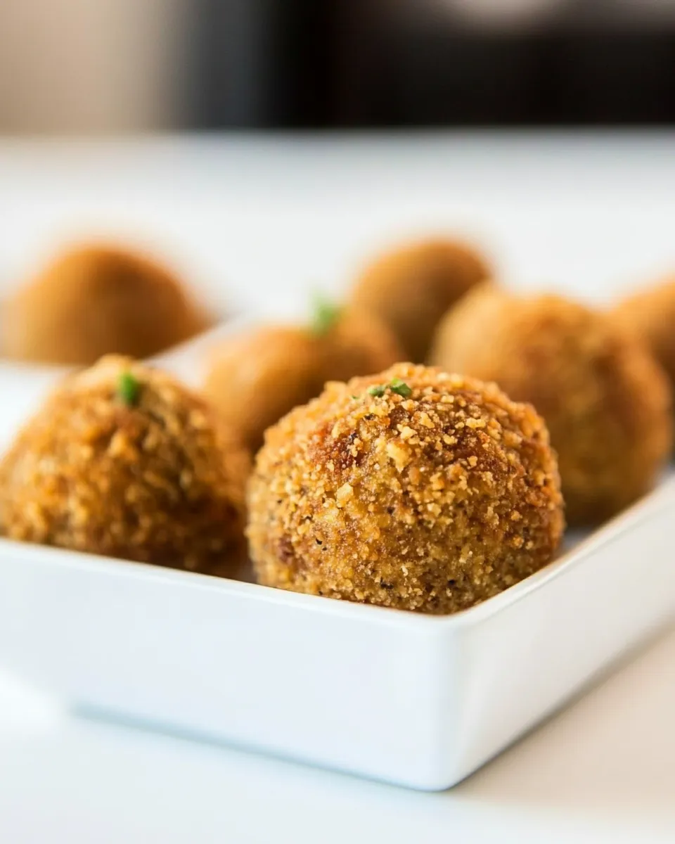 Delicious Crispy Chicken Croquettes shot