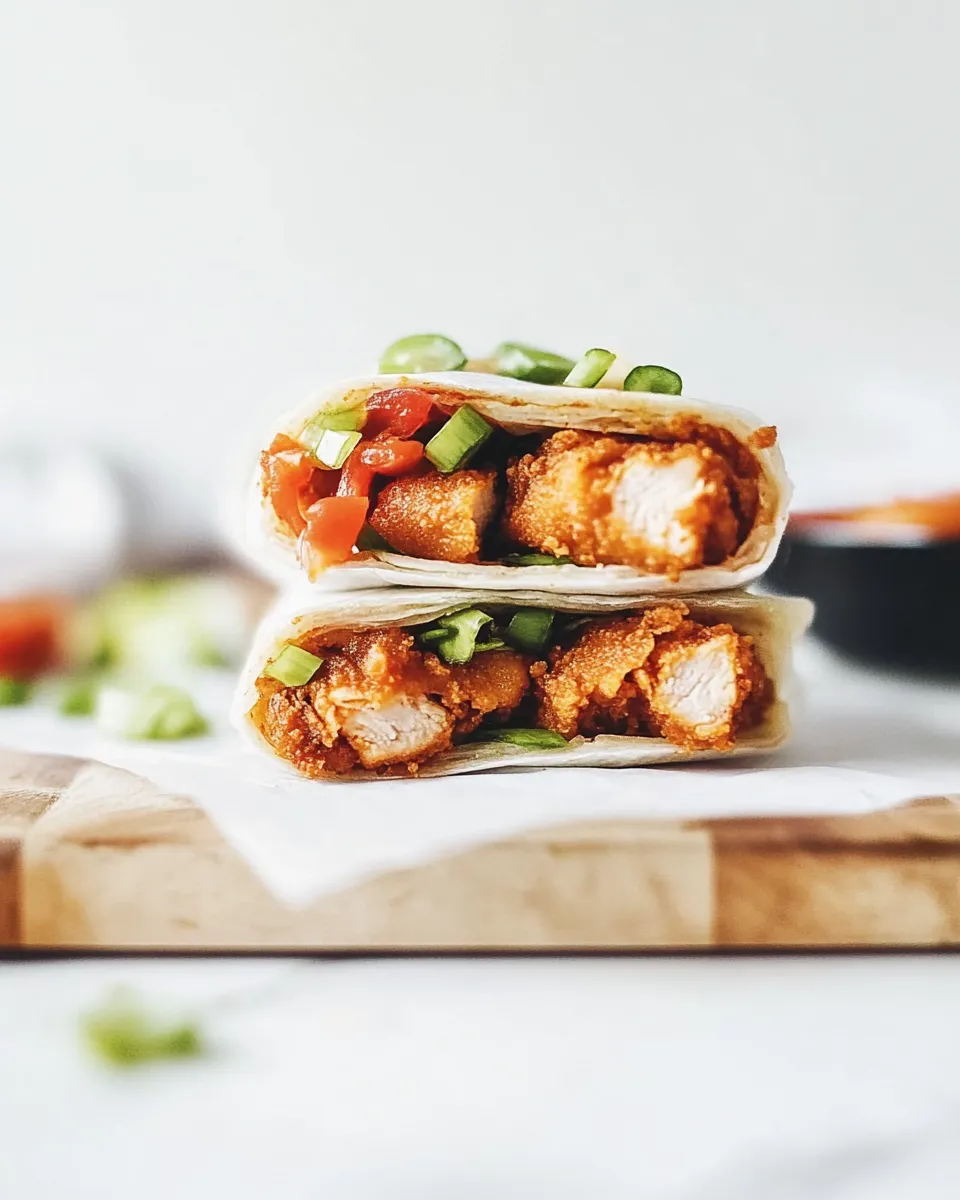 Homemade Crispy Chicken Wraps photo