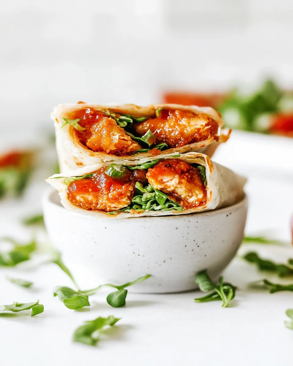Delicious Crispy Chicken Wraps image