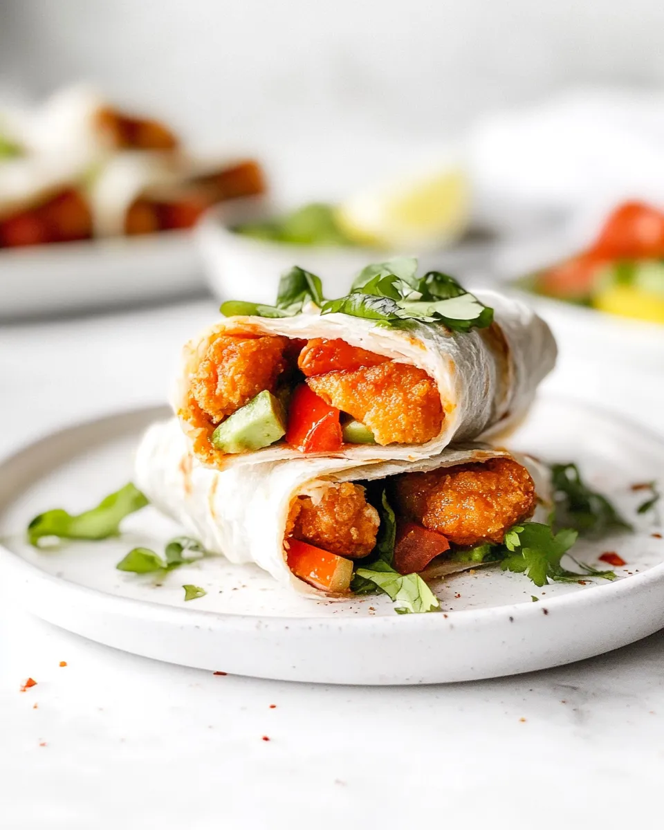 Tasty Crispy Chicken Wraps dish photo