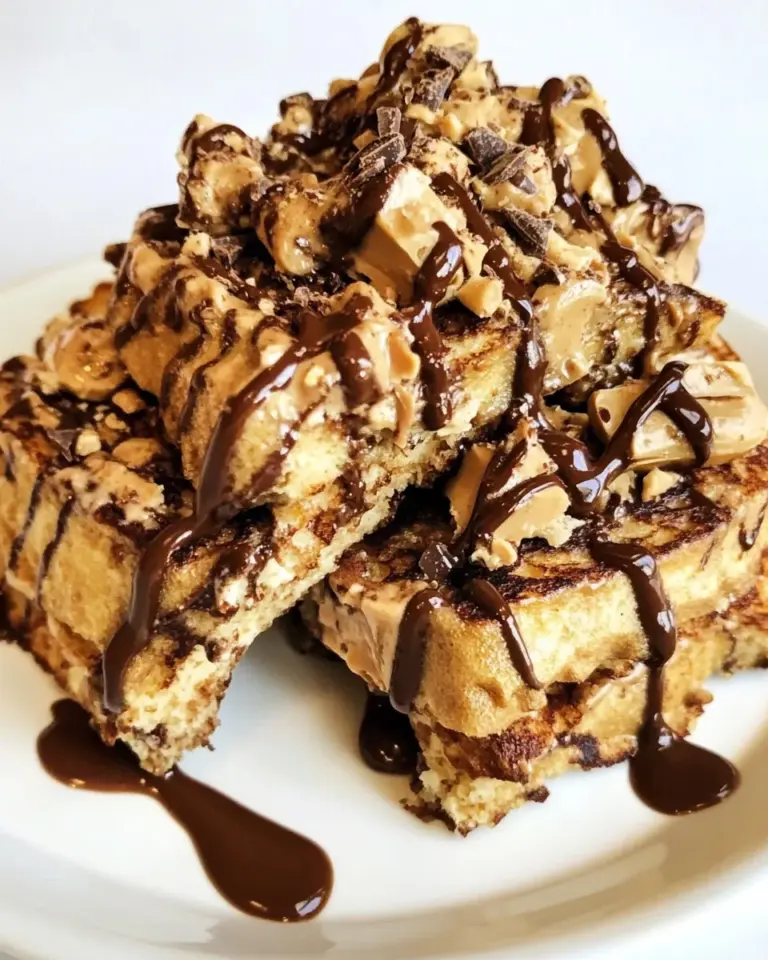 Fresh Crispy Chocolate Peanut Butter French Toast. photo