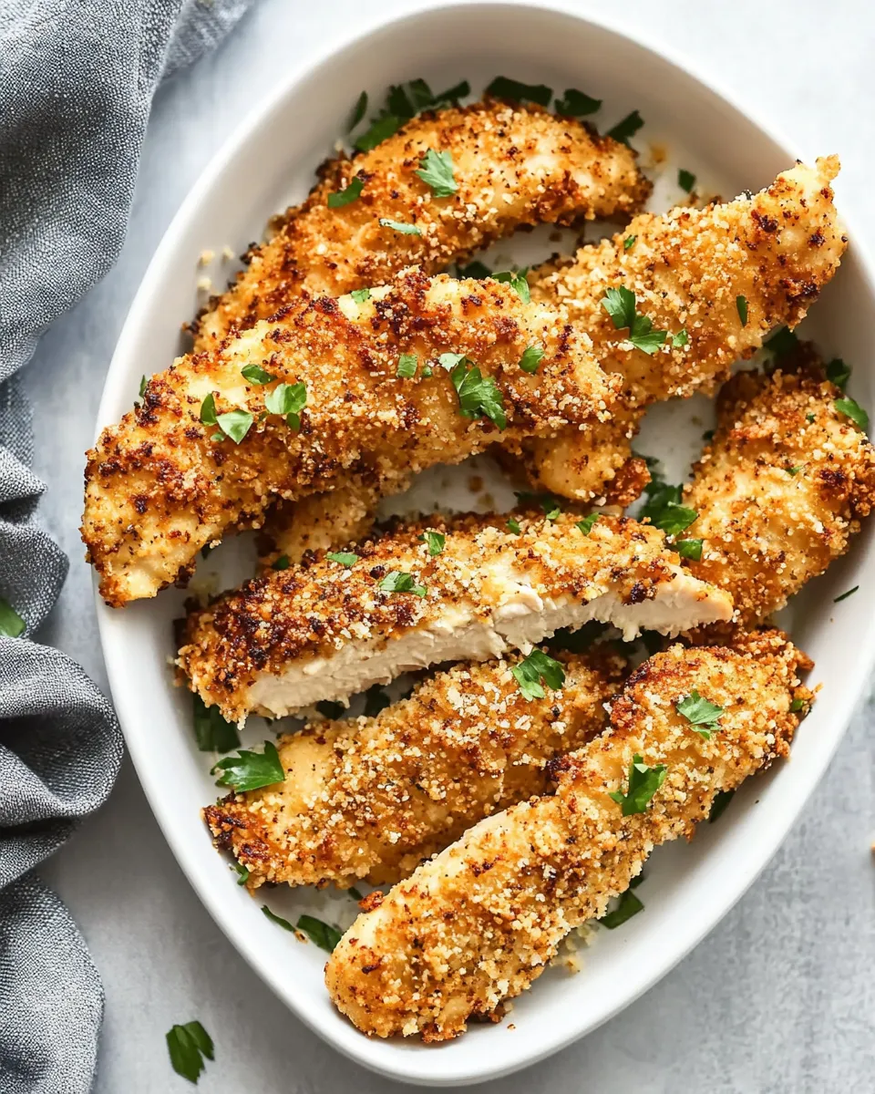 Classic Crispy Parmesan Air Fryer Chicken Tenders recipe photo