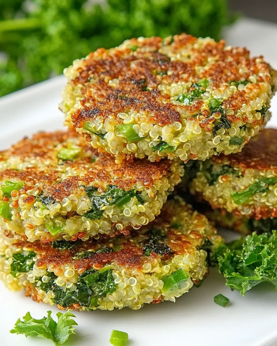 Quick Crispy Quinoa & Kale Fritters recipe photo