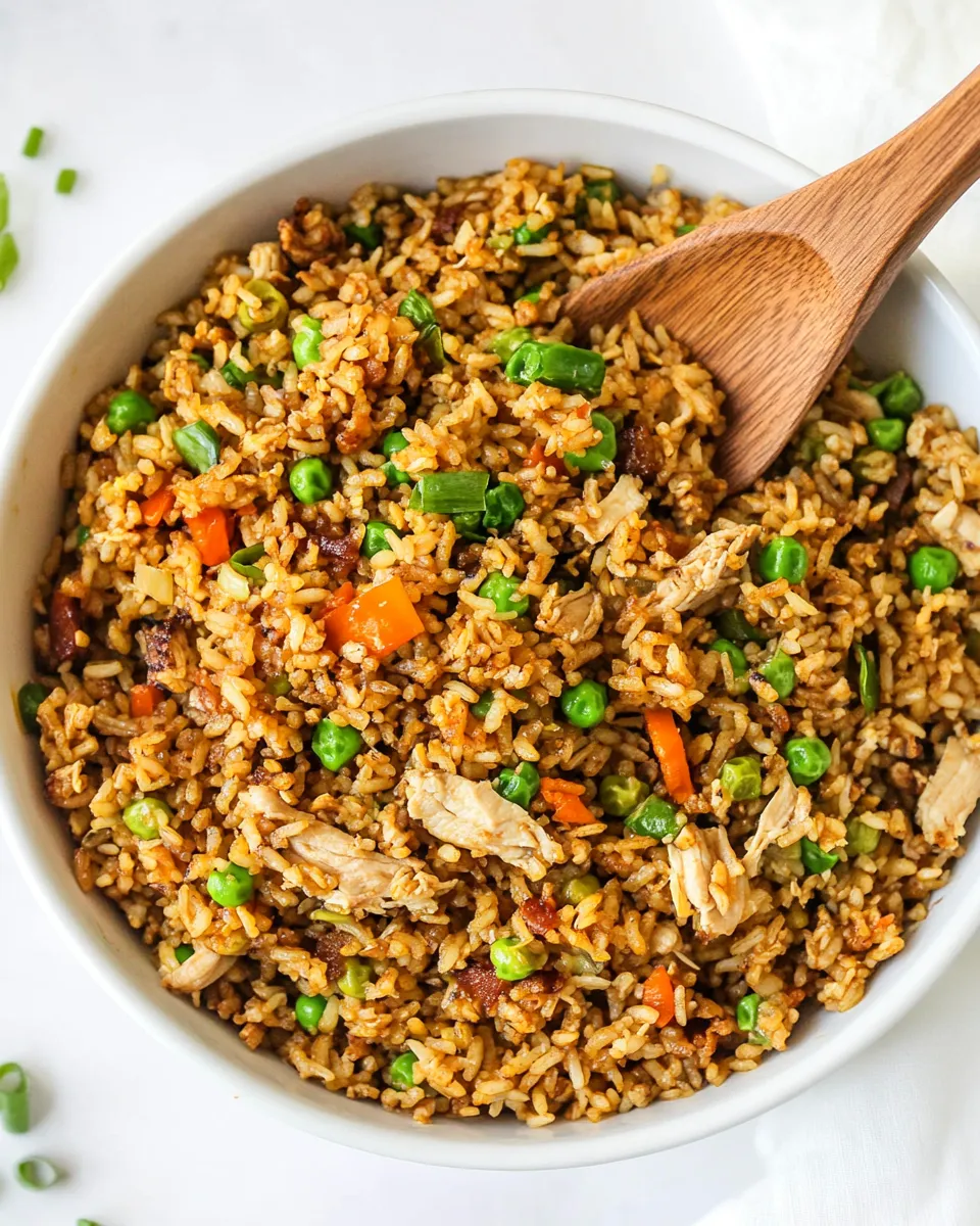 Delicious Crockpot Chicken Fried Rice recipe photo