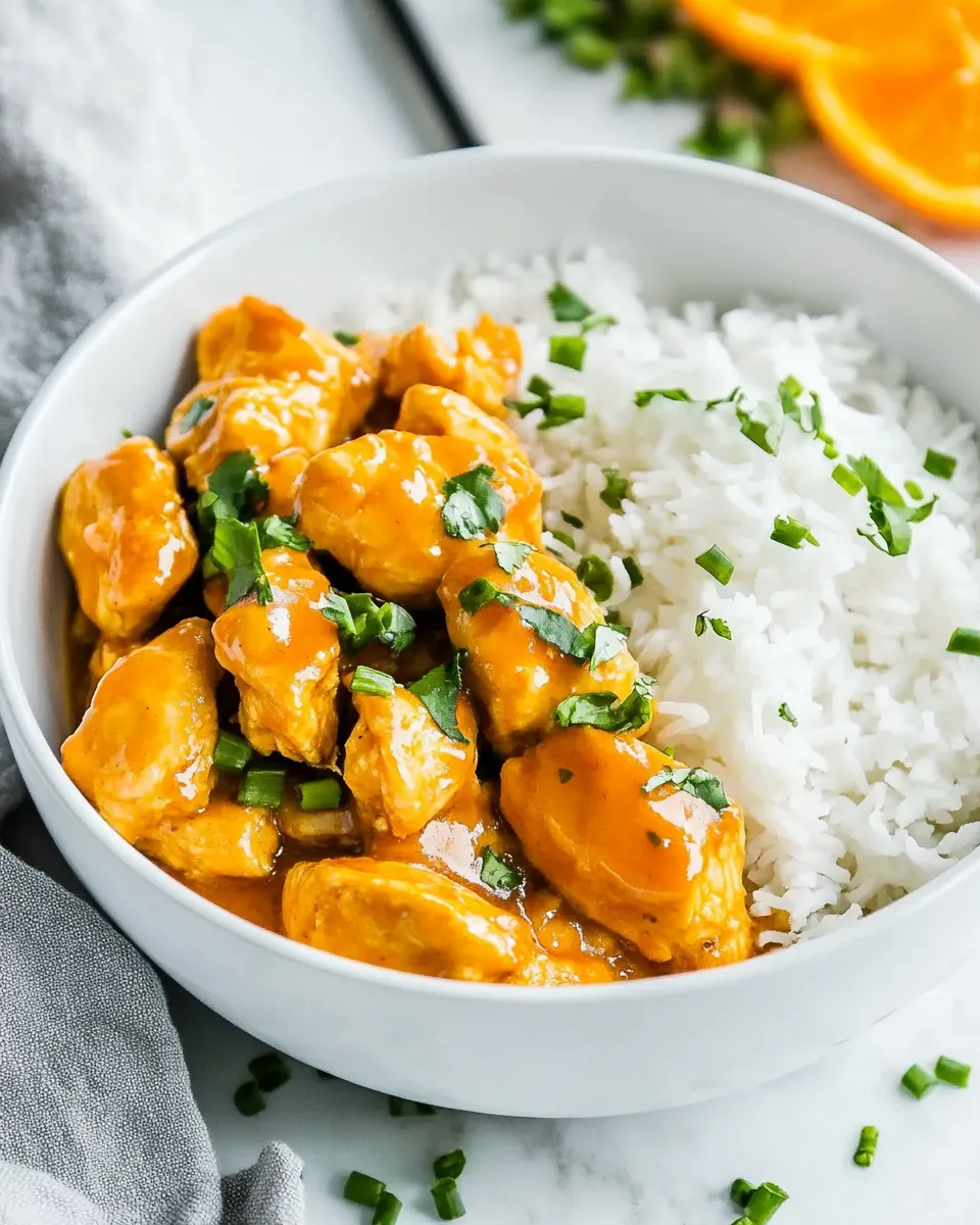 Classic Crockpot Orange Chicken image