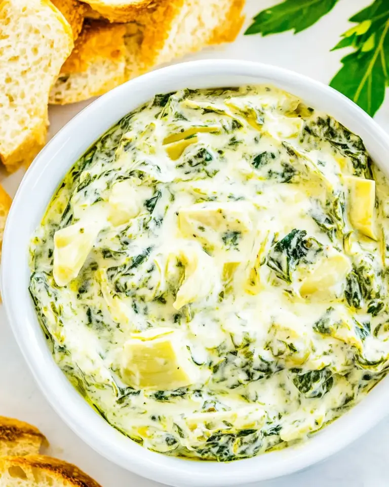 Homemade Crockpot Spinach Artichoke Dip photo