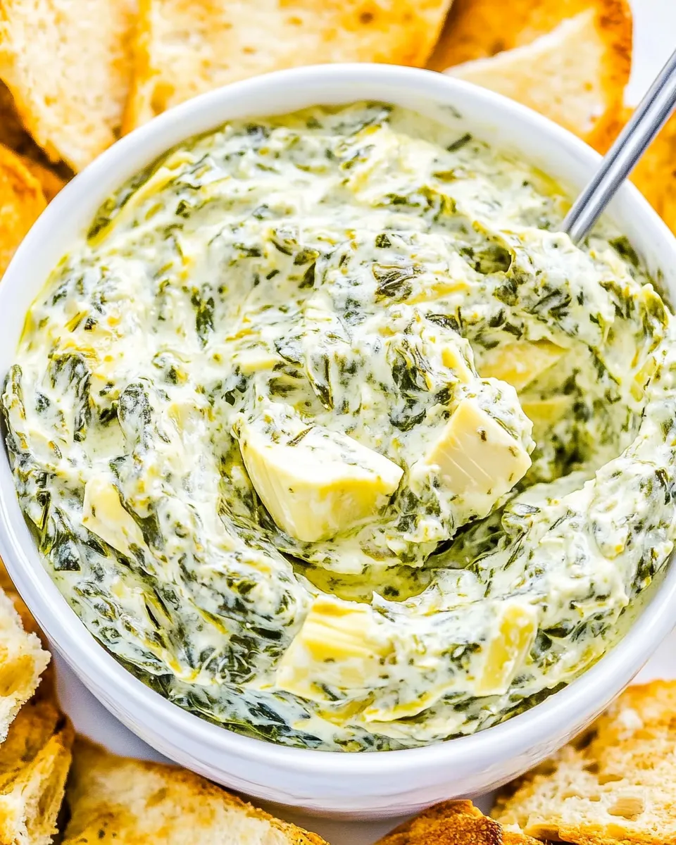 Easy Crockpot Spinach Artichoke Dip recipe photo